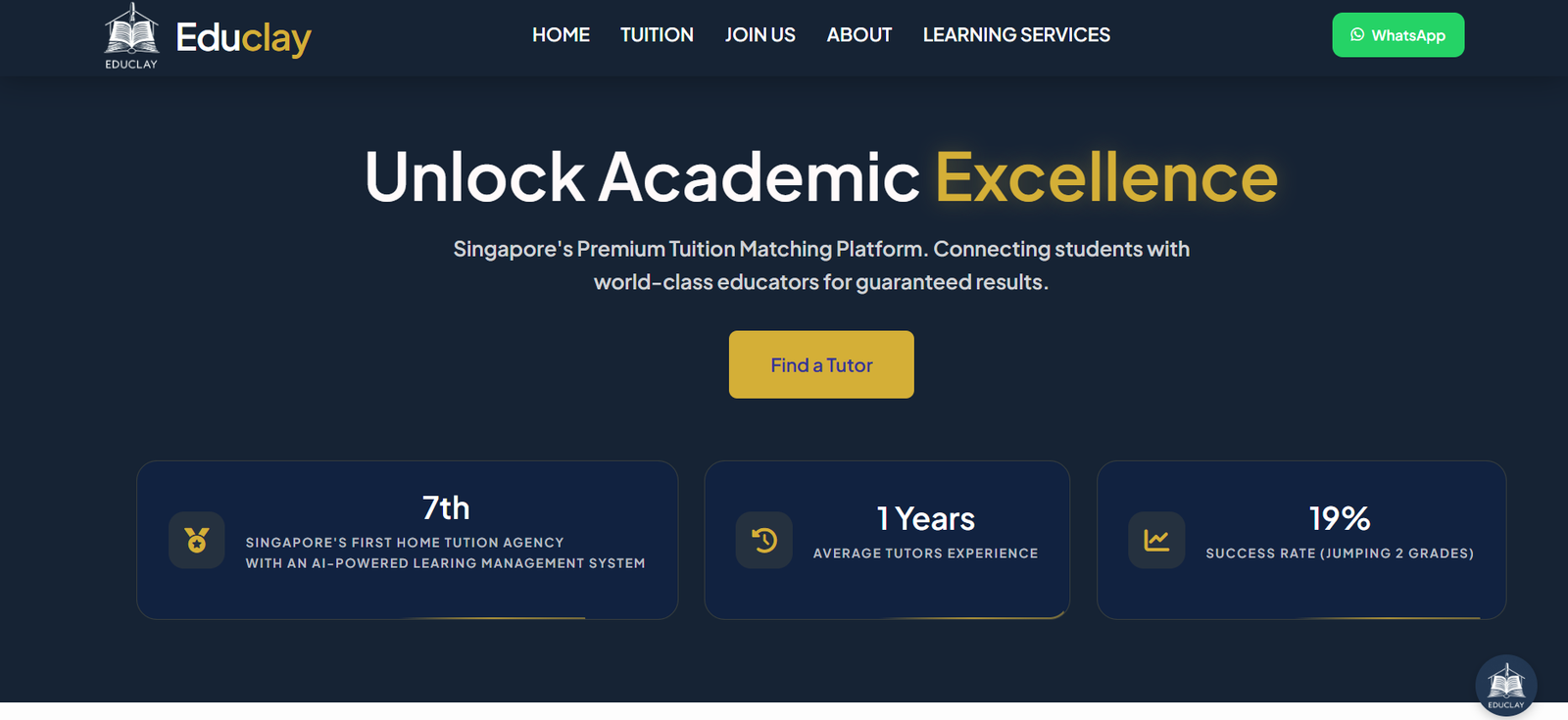 Educlay Tutor Management Dashboard