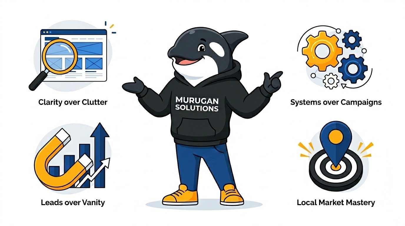 Murugan Solutions Core Principles Mascot